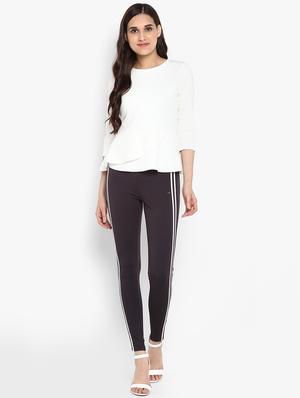 grey side striped jeggings - 15858328 - Standard Image - 4