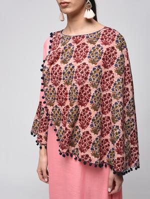 Sleeve panel pom pom detail kurta - 15858443 - Standard Image - 4