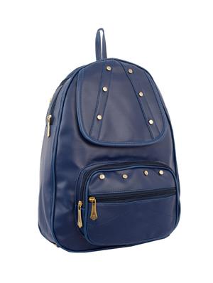 blue leatherette (pu) fashion backpack - 15859014 - Standard Image - 4