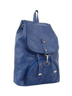 blue leatherette (pu) fashion backpack - 15859026 - Standard Image - 4