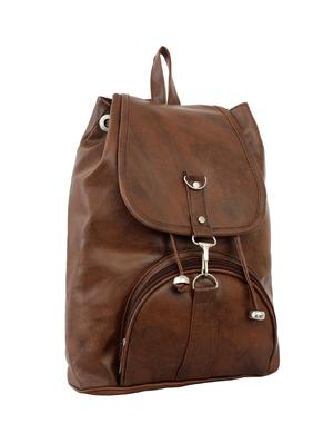 tan leatherette (pu) fashion backpack - 15859030 - Standard Image - 4