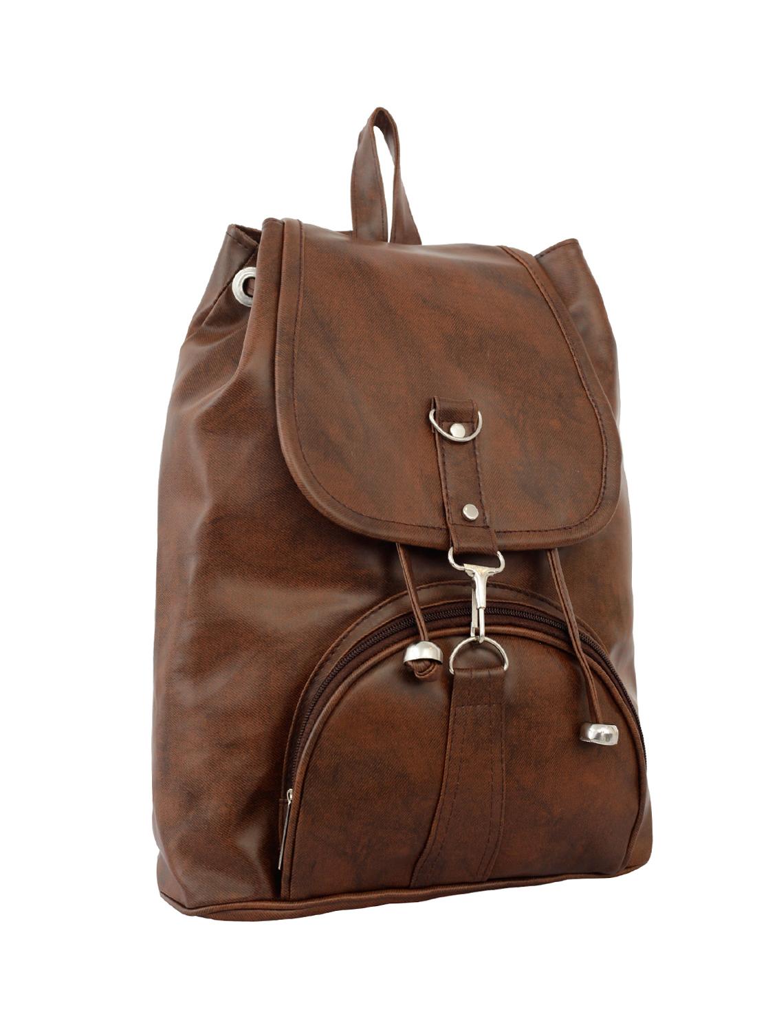 tan leatherette (pu) fashion backpack - 15859030 - Zoom Image - 4