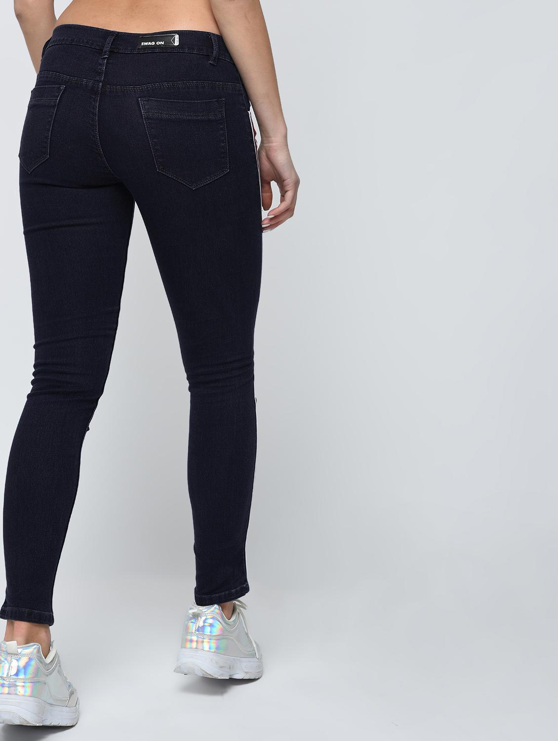 side striped skinny jeans - 15859279 - Zoom Image - 4
