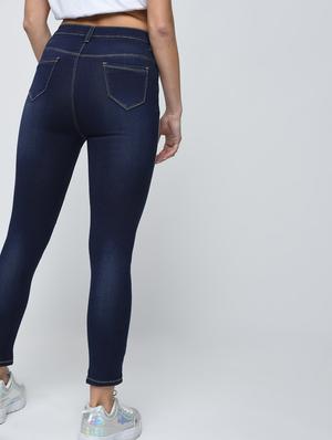 stone washed side taping jeans - 15859311 - Standard Image - 4