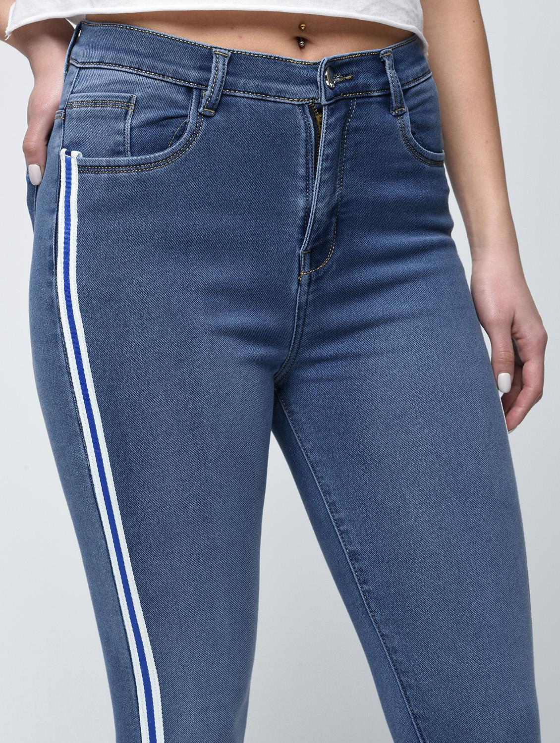 side taping skinny jeans - 15859315 - Zoom Image - 4