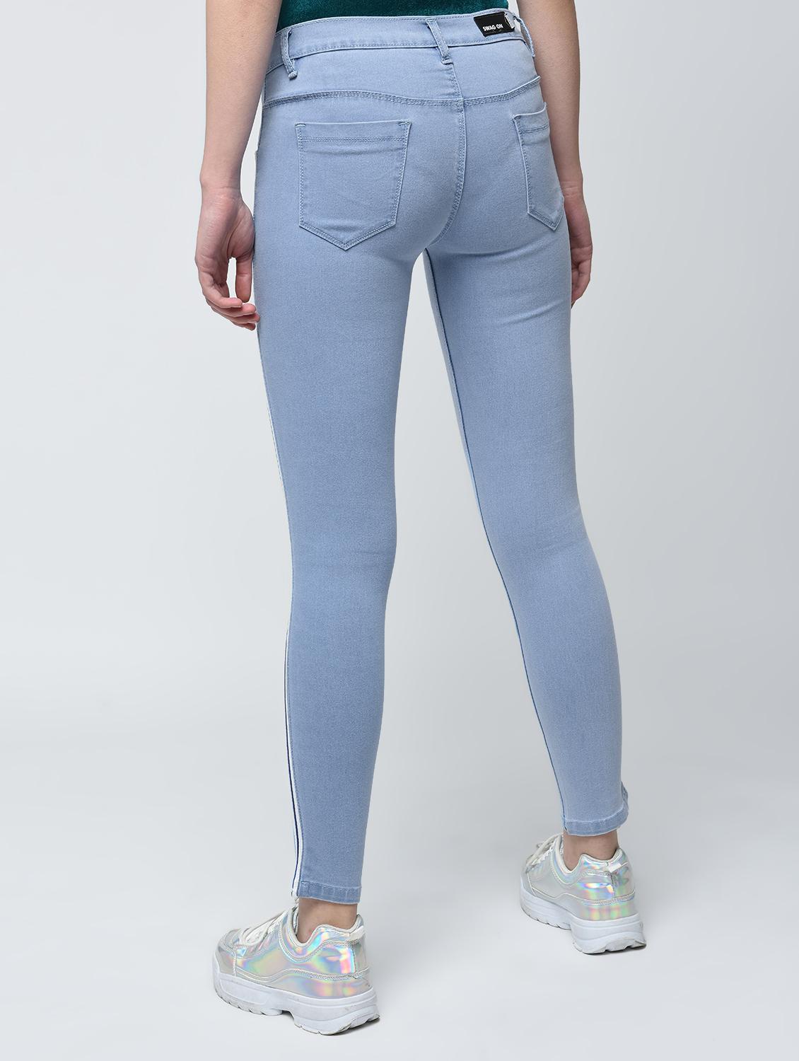 side striped skinny jeans - 15859326 - Zoom Image - 4