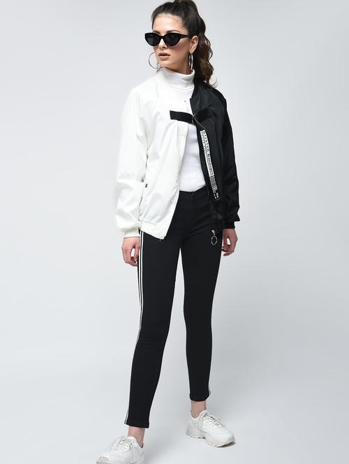 side striped skinny jeans - 15859342 - Standard Image - 1