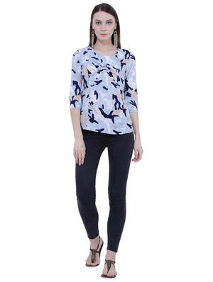 bow detail camouflage top - 15862834 - Standard Image - 4