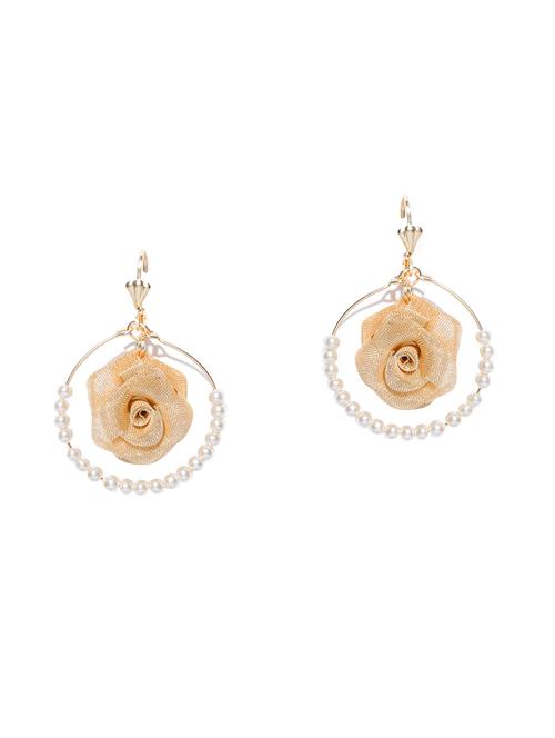 gold brass hoop earring - 15865871 - Standard Image - 1