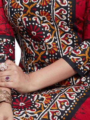 printed straight kurta - 15866200 - Standard Image - 4