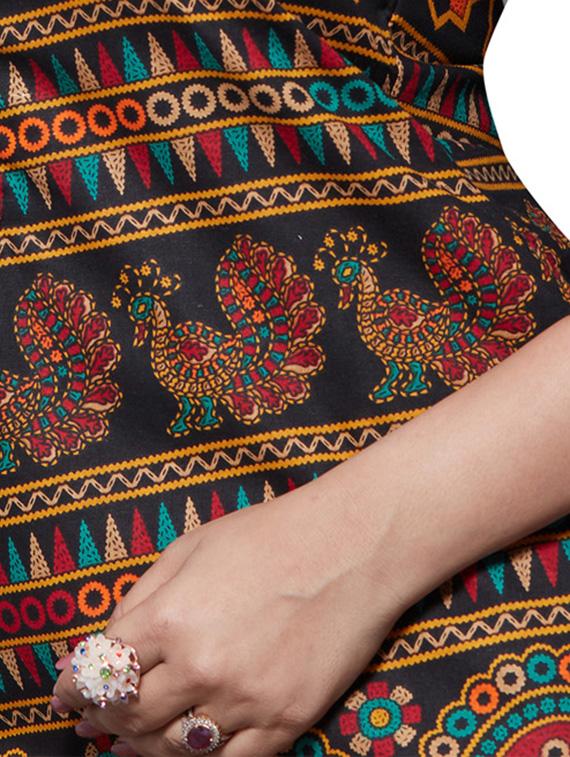 printed straight kurta - 15866202 - Zoom Image - 4