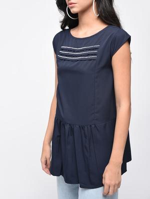 embellished pintucks gather detail top - 15866239 - Standard Image - 4