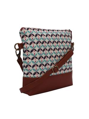 multi colored canvas printed sling bag - 15866890 - Standard Image - 4