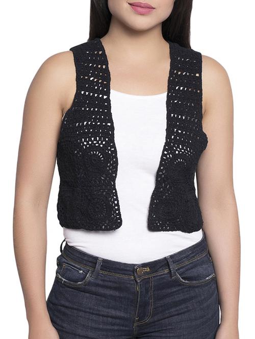sleeveless crochet shrug - 15867139 - Standard Image - 1
