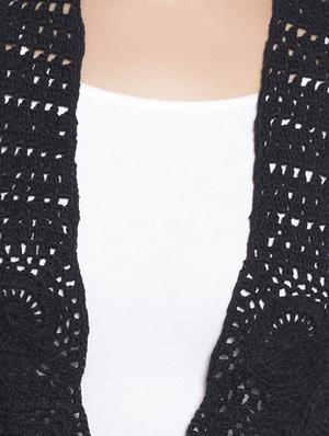 sleeveless crochet shrug - 15867139 - Standard Image - 4