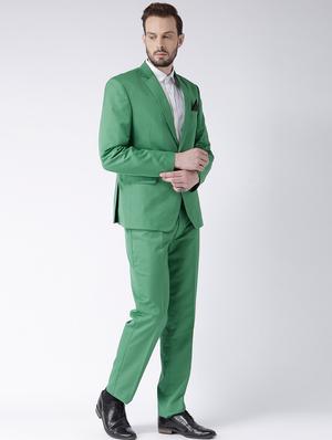 green polyester formal blazer - 15867781 - Standard Image - 4