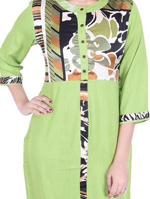 Printed straight kurta - 15868282 - Standard Image - 4