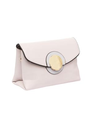 off white leatherette (pu) regular sling bag - 15869032 - Standard Image - 4
