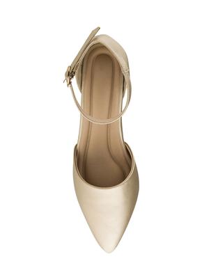 gold ankle strap sandals - 15869068 - Standard Image - 4