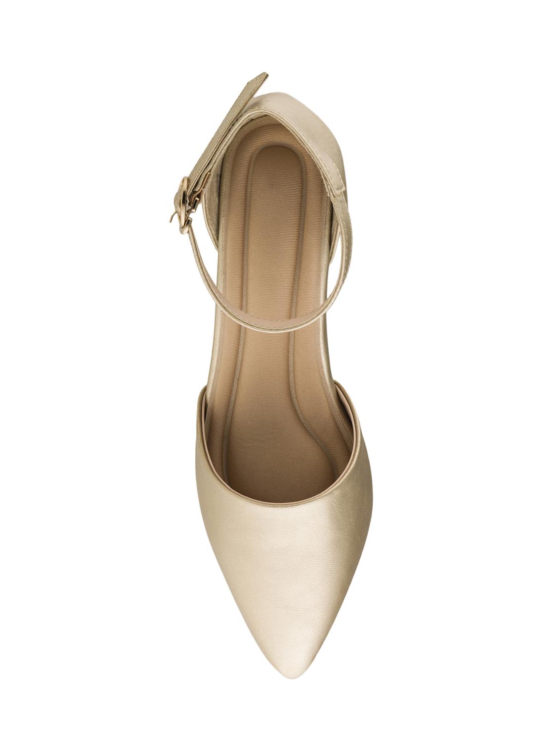 gold ankle strap sandals - 15869068 - Zoom Image - 4
