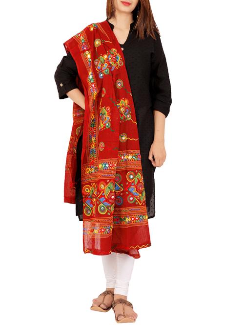 aari embroidered dupatta - 15869238 - Very Small Image - 1
