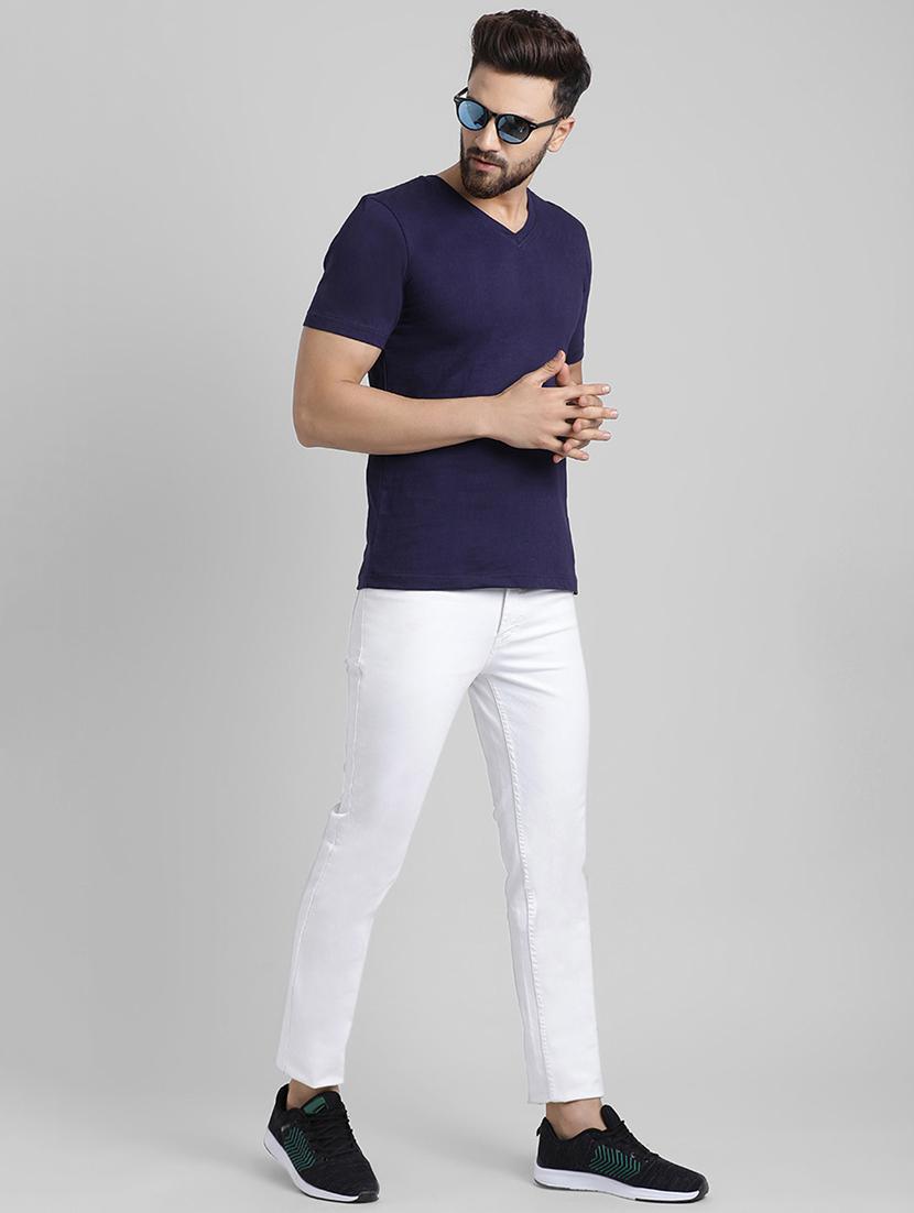 navy blue cotton t-shirt - 15871791 - Zoom Image - 4