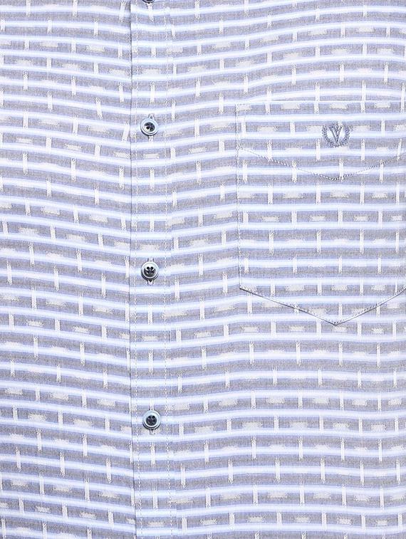 blue printed casual shirt - 15871963 - Zoom Image - 4