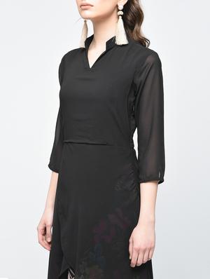 front overlap layered maxi dress - 15874948 - Standard Image - 4