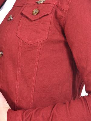 button-up maroon jacket - 15875219 - Standard Image - 4