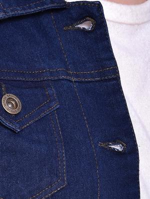 button-up denim jacket - 15875220 - Standard Image - 4