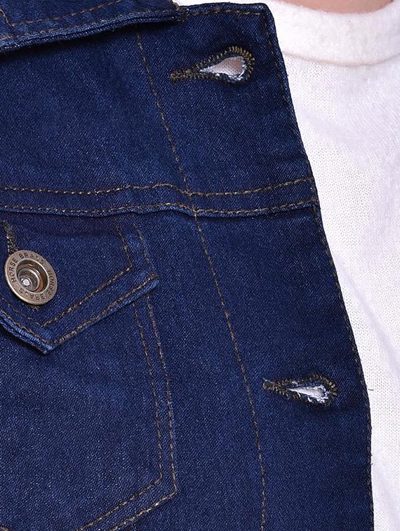 button-up denim jacket - 15875220 - Zoom Image - 4
