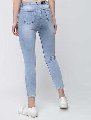 high waist stone washed jeans - 15876704 - Standard Image - 4