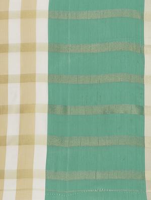 striped woven saree with blouse - 15876947 - Standard Image - 4