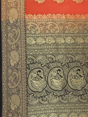 conversational zari motif woven saree with blouse - 15876958 - Standard Image - 4
