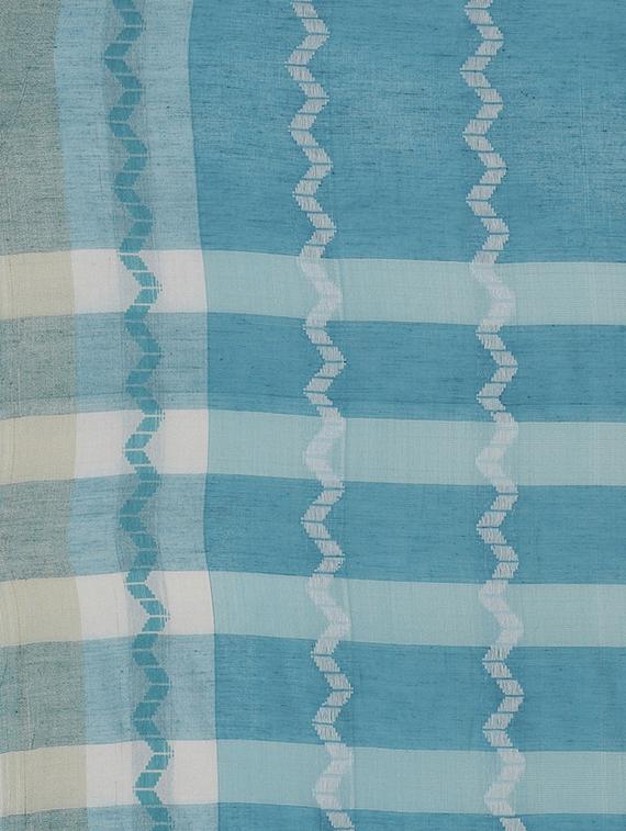 chevron border woven saree with blouse - 15876961 - Zoom Image - 4