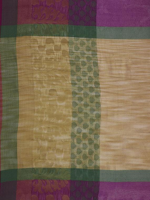 paisley zari border purple woven saree with blouse - 15876965 - Zoom Image - 4