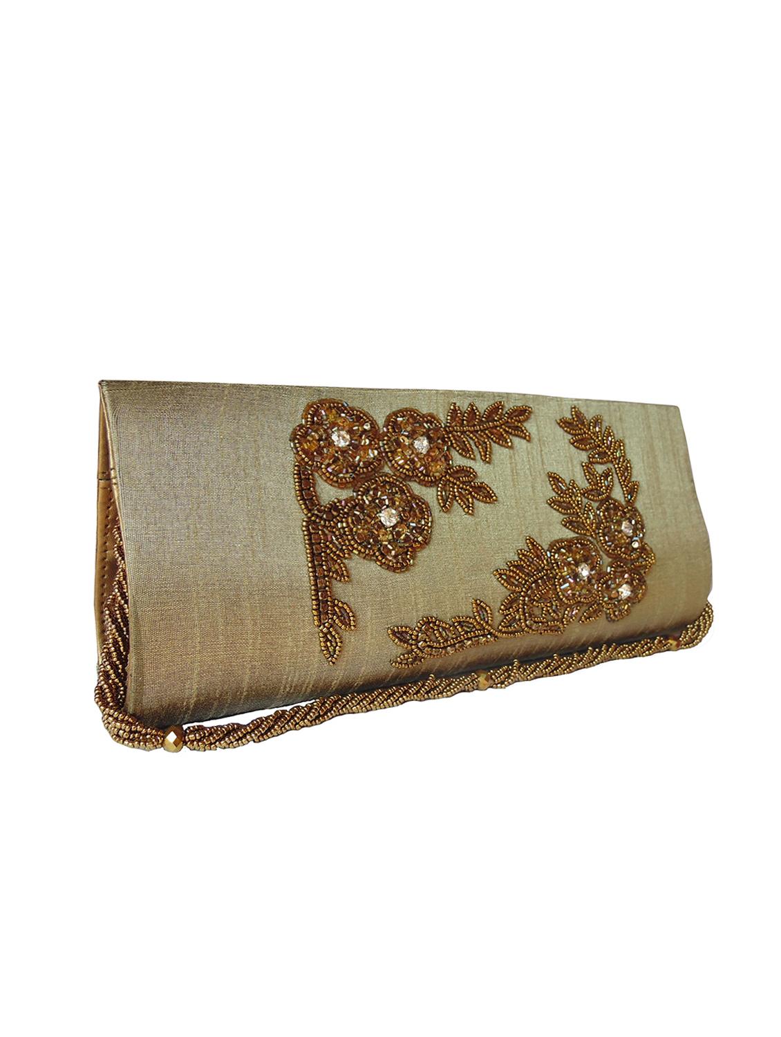 grey silk regular clutch - 15877989 - Zoom Image - 4
