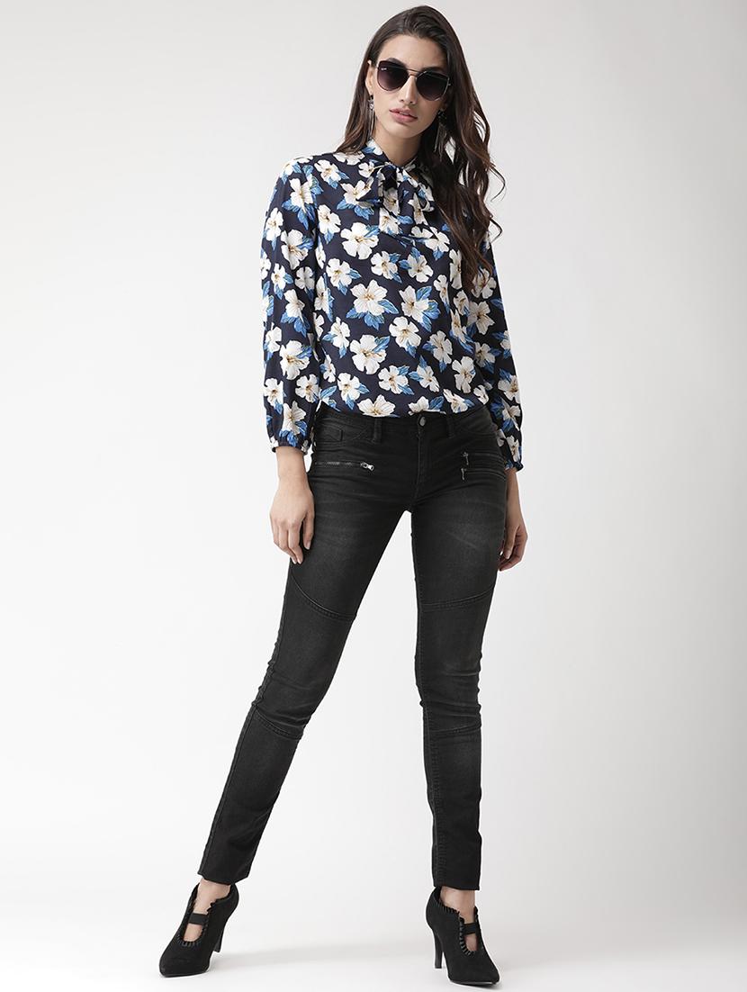 tie neck floral top - 15879498 - Zoom Image - 4