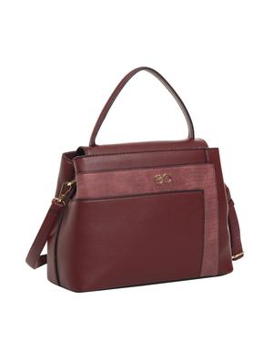 red leatherette (pu) regular satchel - 15880462 - Standard Image - 4