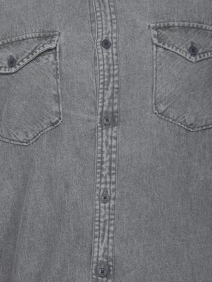 grey cotton casual shirt - 15880713 - Standard Image - 4