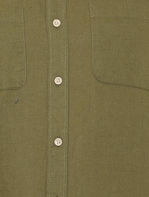 green solid casual shirt - 15880742 - Standard Image - 4