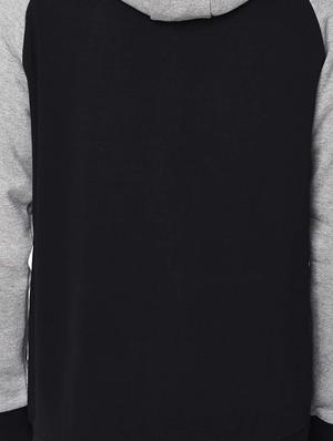 black fleece raglan sweatshirt - 15881049 - Standard Image - 4