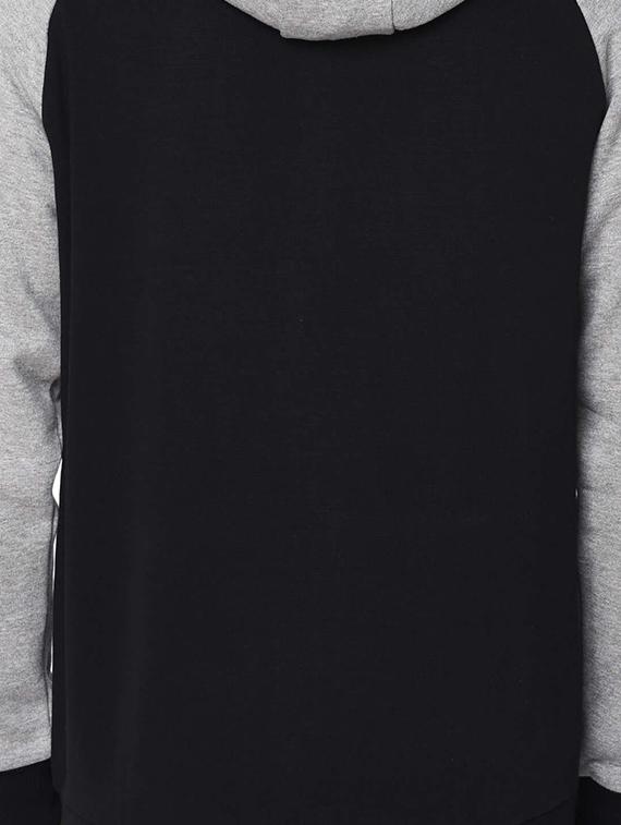 black fleece raglan sweatshirt - 15881049 - Zoom Image - 4