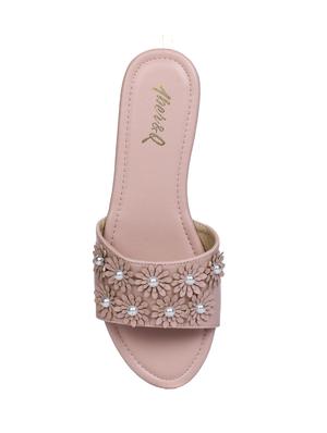 pink slip on sandals - 15881137 - Standard Image - 4