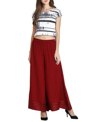elasticated waist flared palazzo - 15881205 - Standard Image - 4
