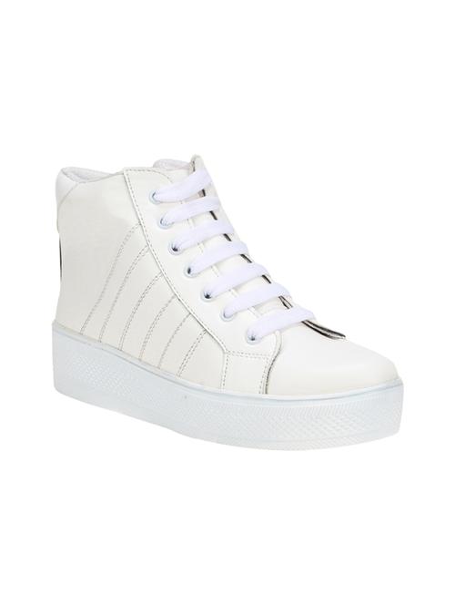 white lace-up sneakers - 15883798 - Standard Image - 1