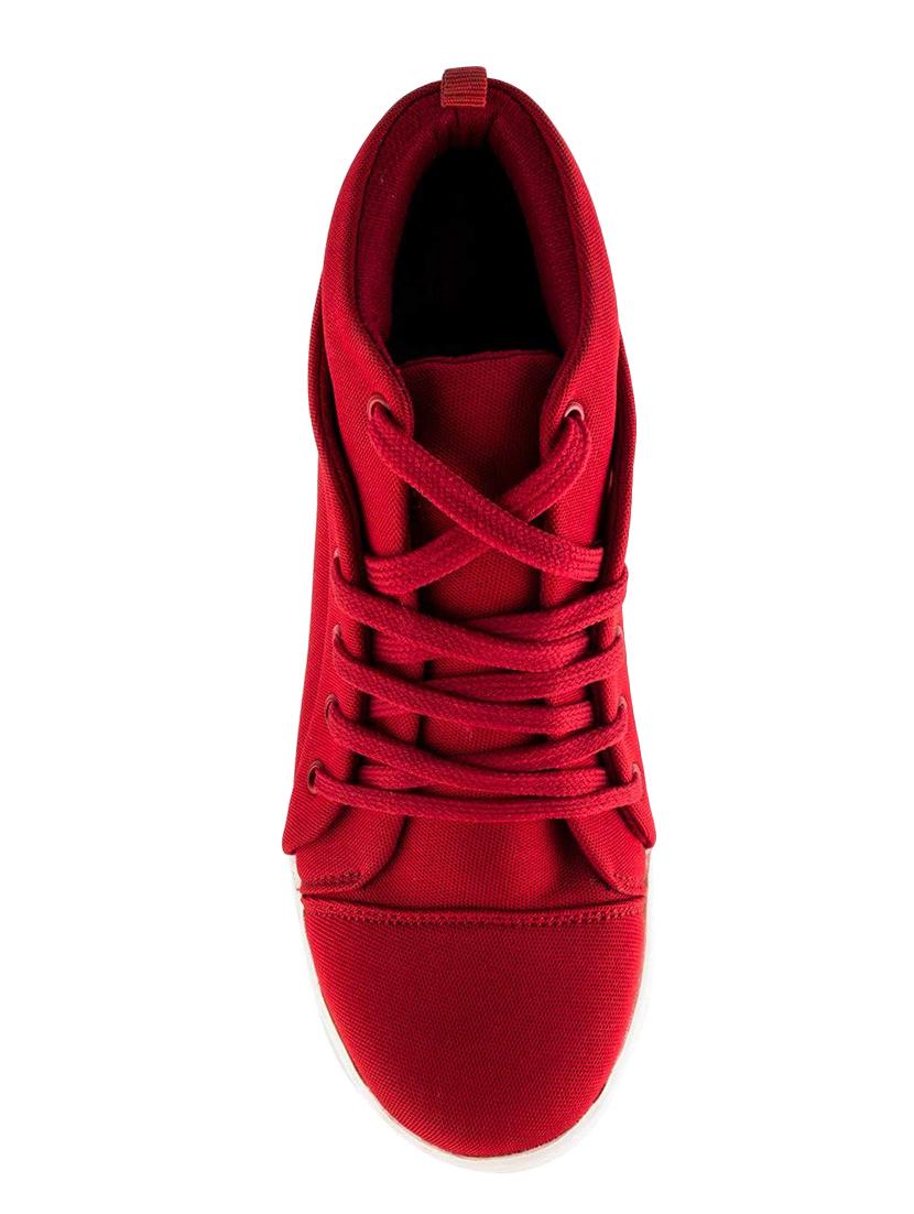 red lace-up sneakers - 15883805 - Zoom Image - 4