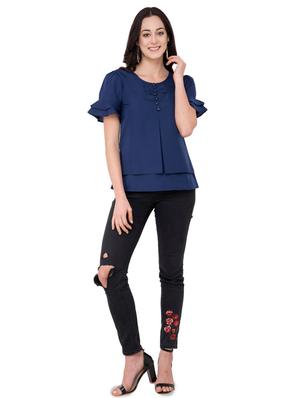 bow detail layered top - 15884800 - Standard Image - 4