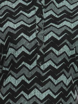 chevron button detail a-line dress - 15885306 - Standard Image - 4