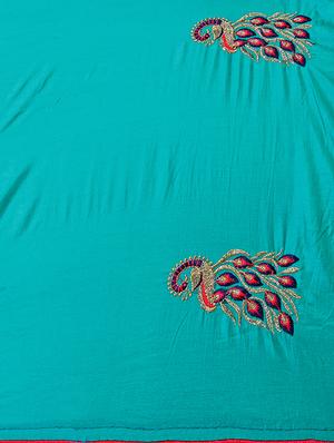 ethnic motif embroidered saree with blouse - 15887796 - Standard Image - 4